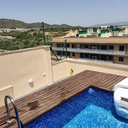 Apartamento ático Con Piscina Privada Sant Carlos de la Ràpita